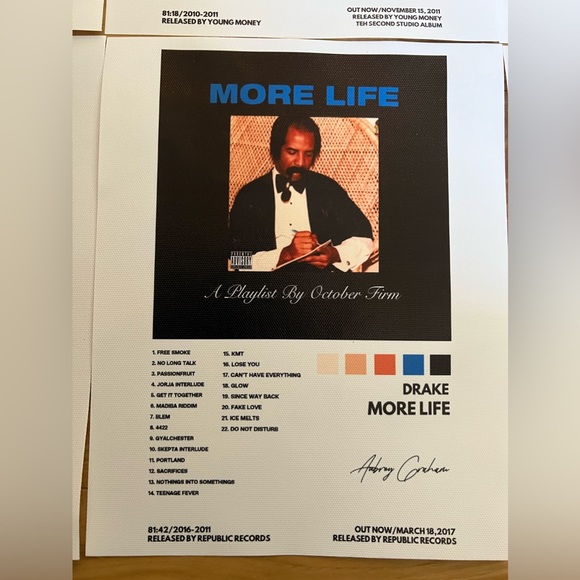 Drake Album Cover Canvas Posters - Picture 6 of 7